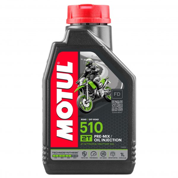 Olio MOTUL 510 2T estere technosynthese