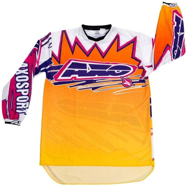 Maglia AXO DYEMAX JERSEY MX5T0054OMG Arancione-Viola-Bianco Taglia XL