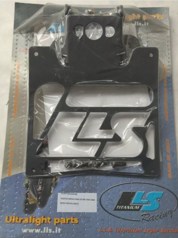 Portatarga regolabile LLS cod.PORTGKA02RX Kawasaki ZX10-R 04/06 - ER6-F/N 05/06