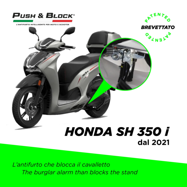 Push&Block Blocca cavalletto codice H10 HONDA SH 350ie ABS dal 2021 - immagine 2