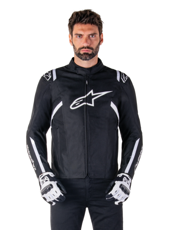 GIACCA MOTO ALPINESTARS T-SPS V2 WP Bianco Nero - immagine 2